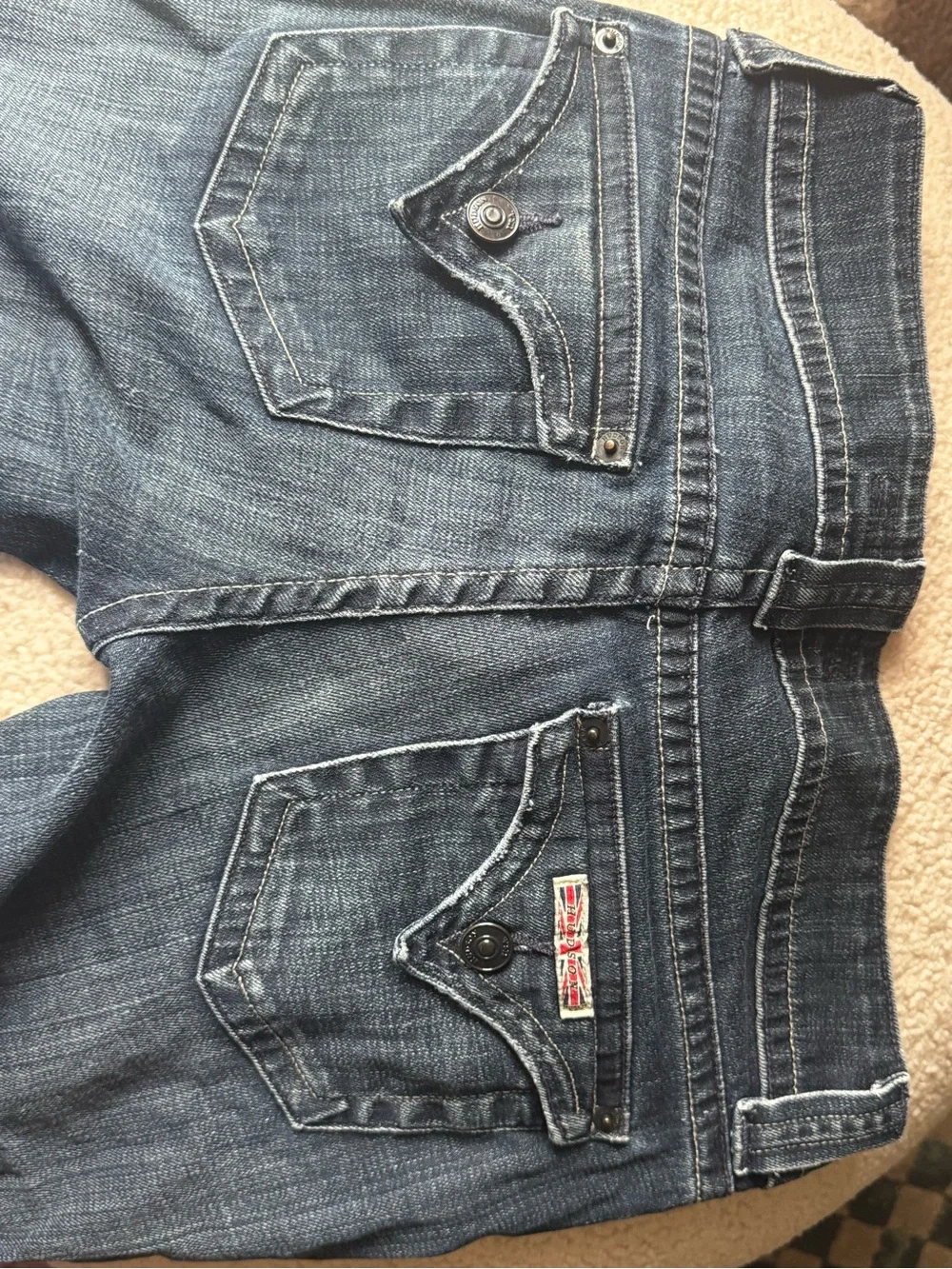 Kate  Hudson Vintage low rise Dark blue  Bootcut Jeans - Classic Everyday Style